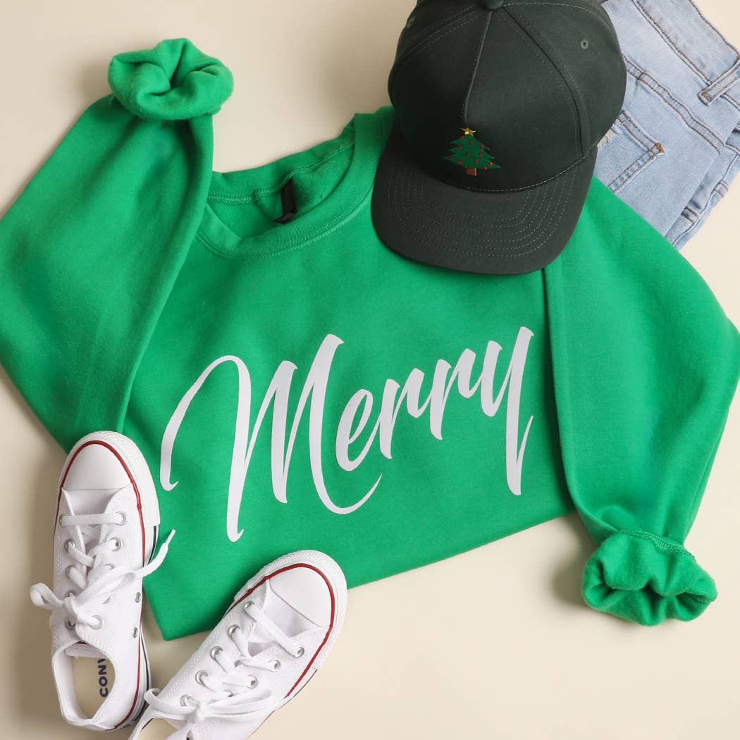 Merry Heavyweight Fleece Crewneck Sweatshirt: GARNET / M