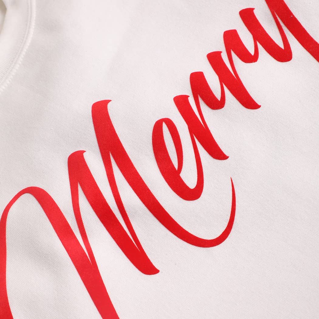 Merry Heavyweight Fleece Crewneck Sweatshirt: GARNET / L