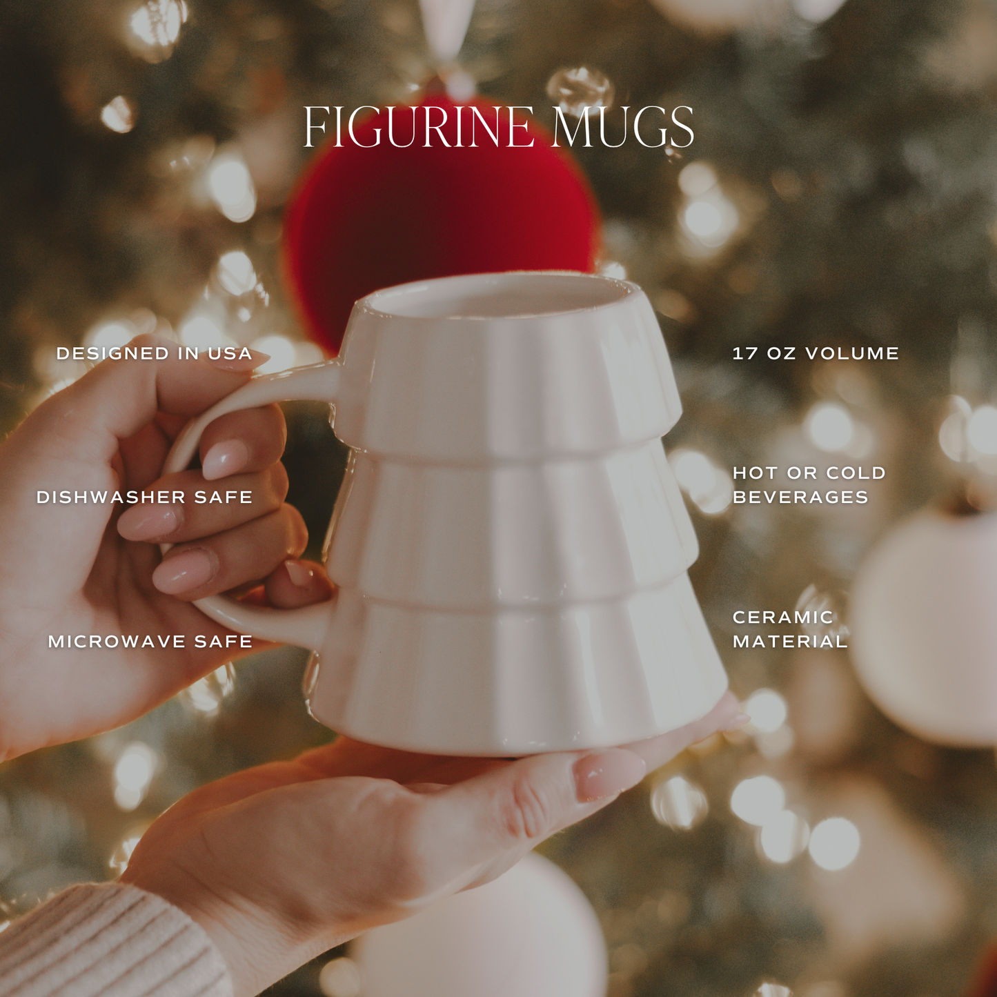 *NEW* Cream Tree Coffee Mug - Christmas Decor & Gifts